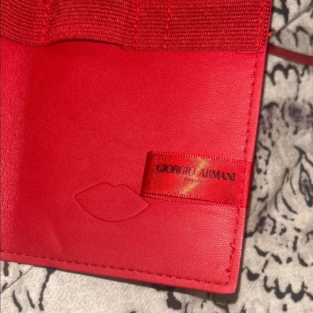 Giorgio Armani Beauty trifold red Vintage Makeup brush lipstick holder organizer - Picture 5 of 7